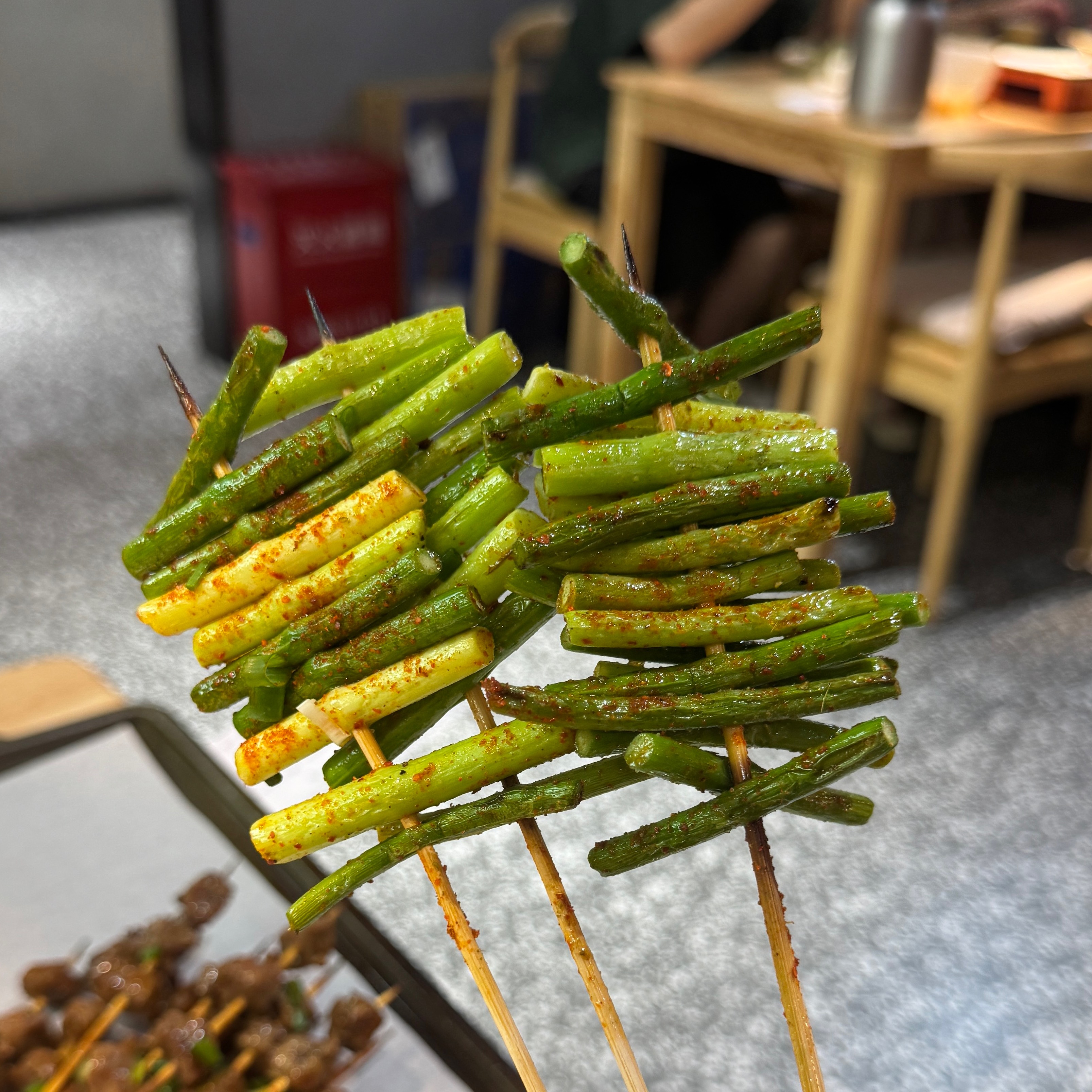 Garlic Chives Y8 at Jiuchuan Xiangxi Xiaochuan Barbecue on #foodmento http://foodmento.com/place/16178