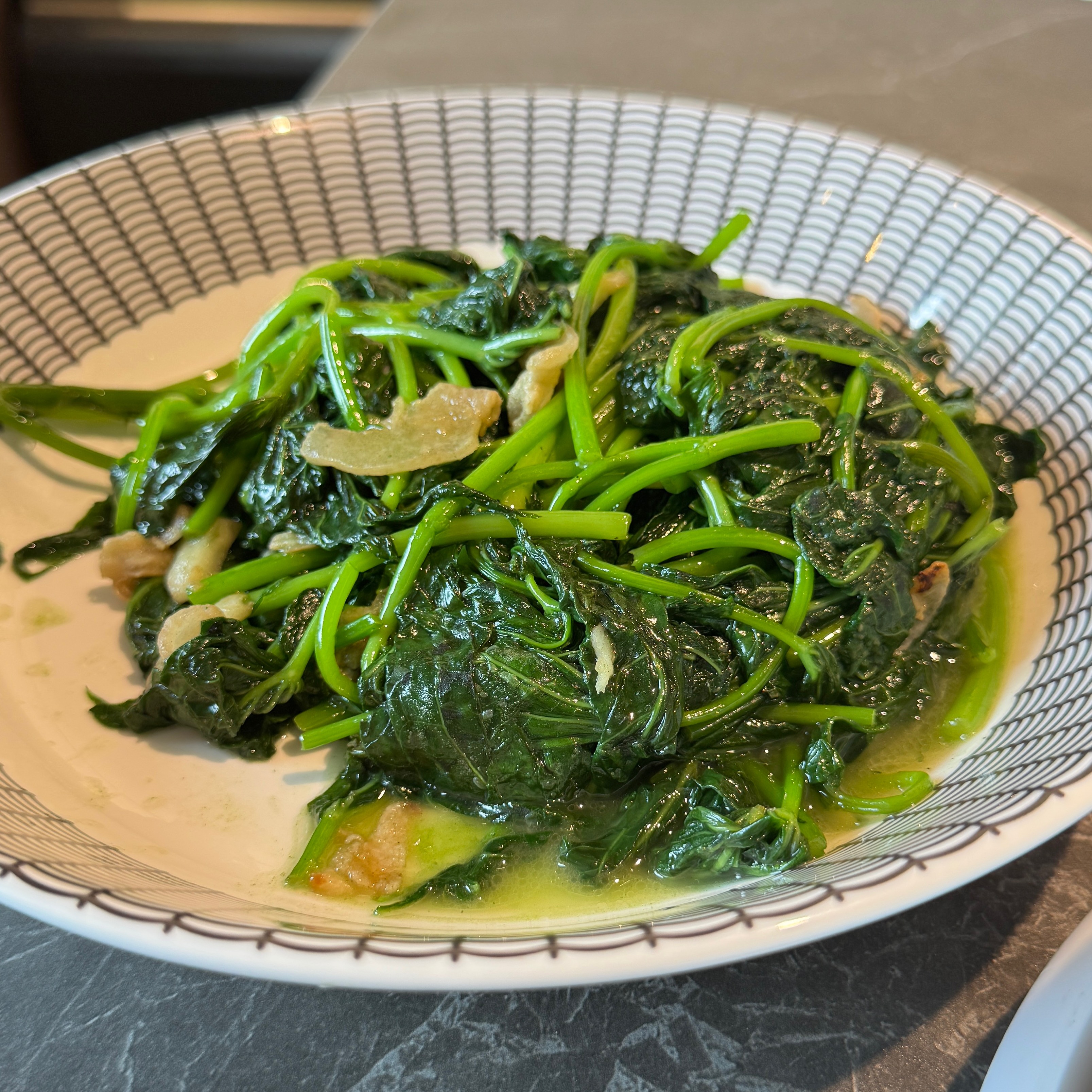 Stir Fried Potato Leaves Y26 at Keyu Hakka Dishes on #foodmento http://foodmento.com/place/16187