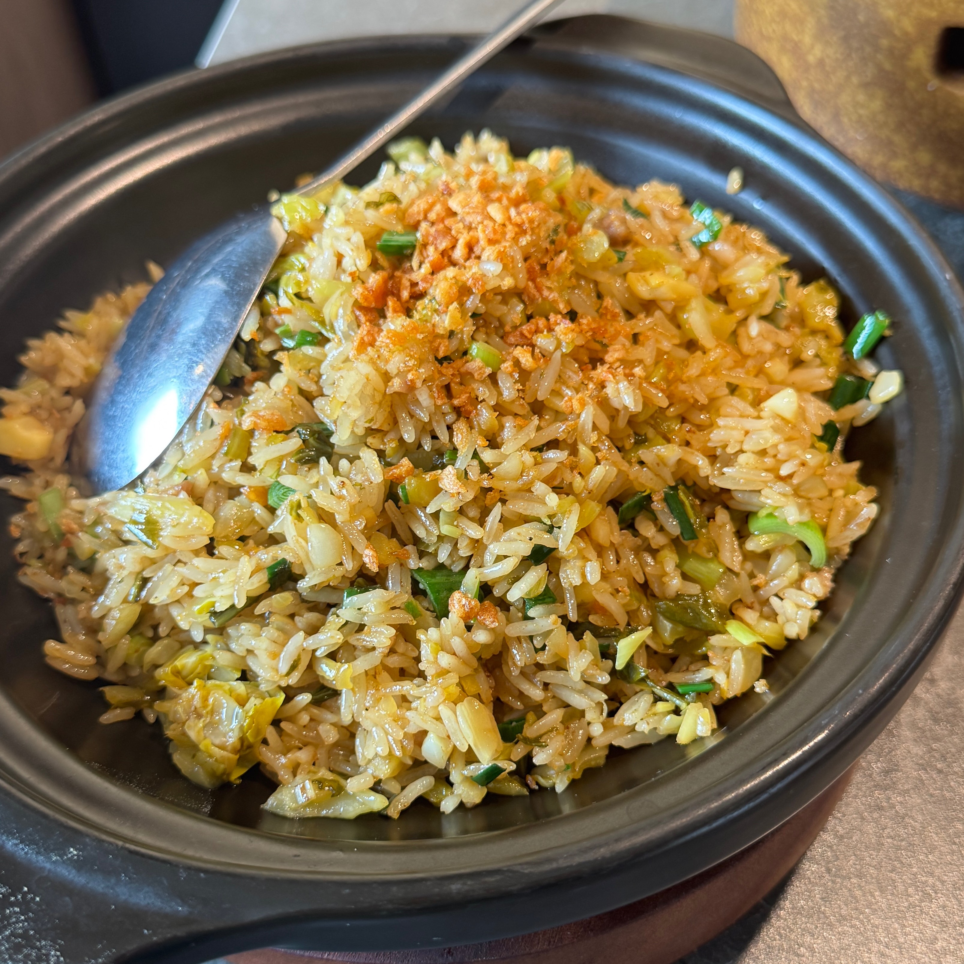Hakka Pickled Cabbage Fried Rice Y38 at Keyu Hakka Dishes on #foodmento http://foodmento.com/place/16187