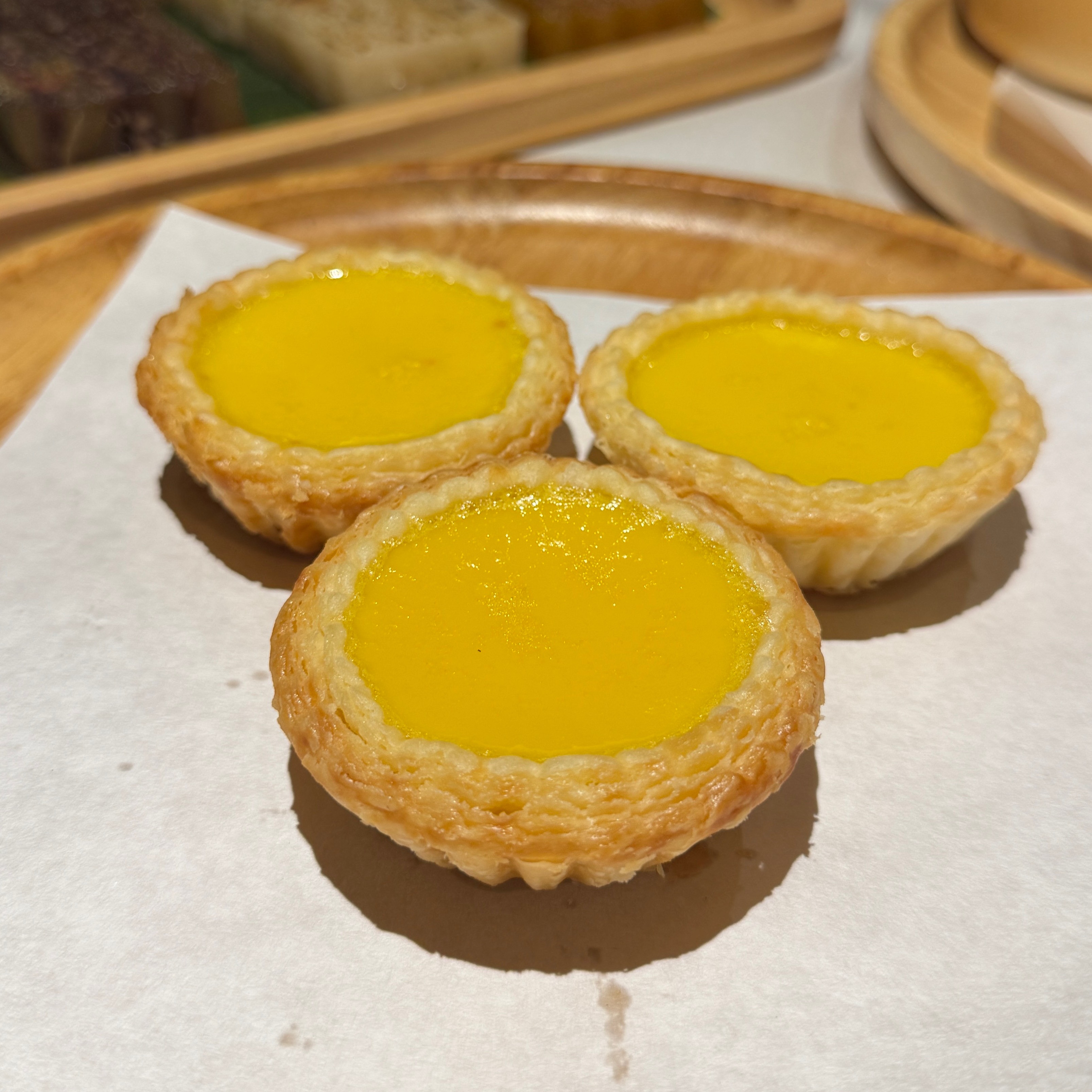 Egg Tart with Citrus Flavor Y12.80 each at Bingsheng Taste 炳胜品味 on #foodmento http://foodmento.com/place/16196