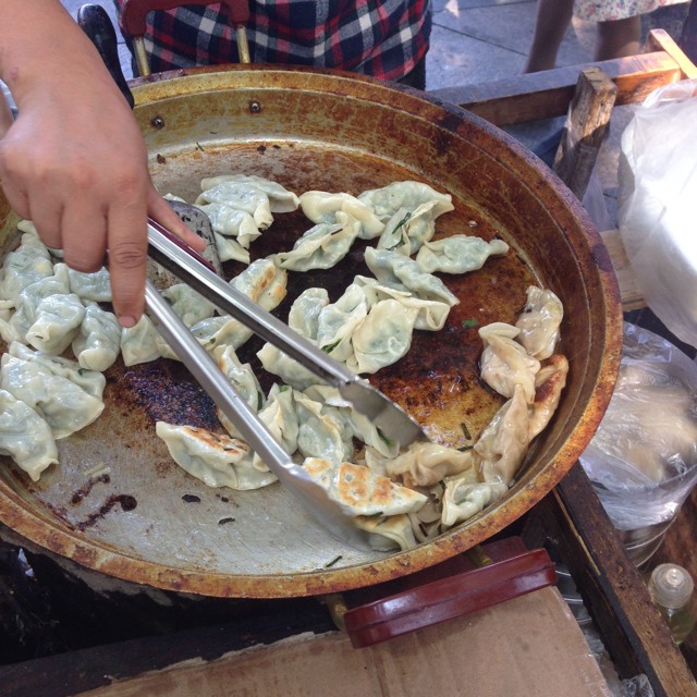 Chives Dumplings at 苏州平江路历史街区 Pingjiang Road on #foodmento http://foodmento.com/place/1645