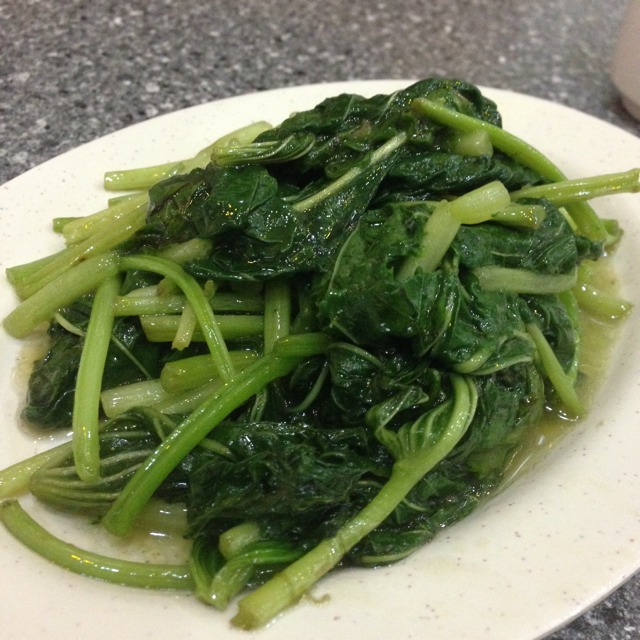 Sweet Potato Leaves from 真粥道 Zhen Zhou Dao (CLOSED) on #foodmento http://foodmento.com/dish/7294