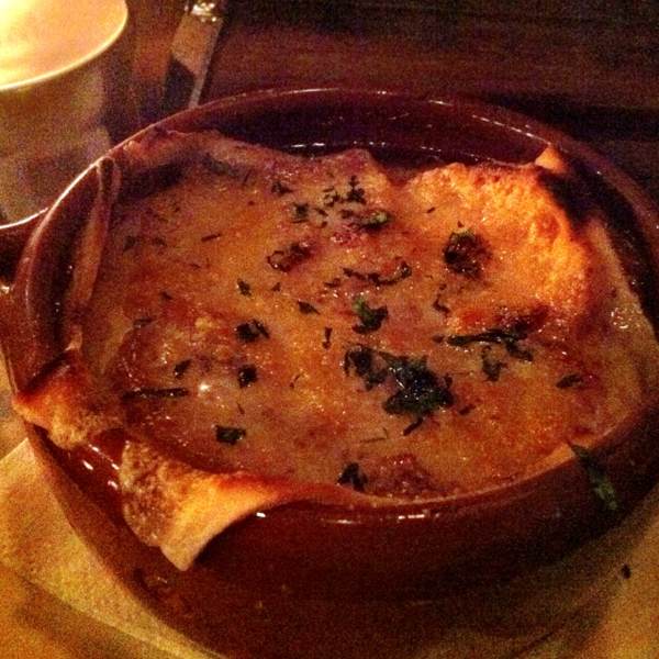 French Onion Soup at Bedrock Bar & Grill on #foodmento http://foodmento.com/place/178