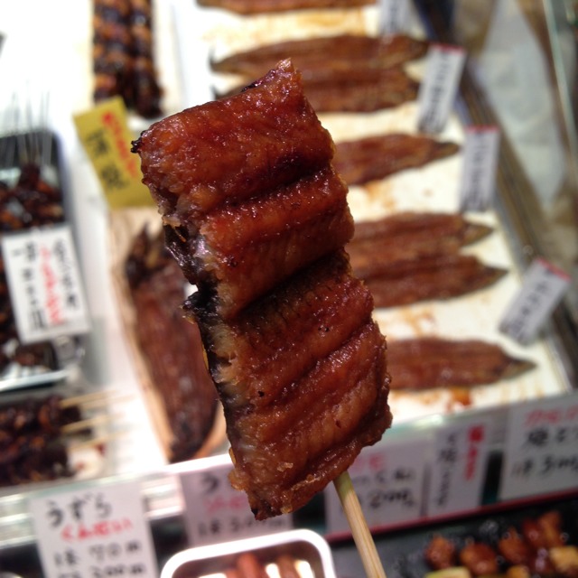 Teriyaki Eel from 錦市場 (京都錦小路商店街 / Nishiki Food Market) on #foodmento http://foodmento.com/dish/8633