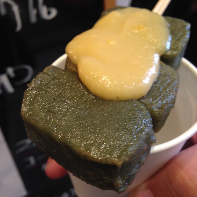 Grilled Tofu On Stick at 錦市場 (京都錦小路商店街 / Nishiki Food Market) on #foodmento http://foodmento.com/place/1822