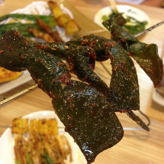Grilled Kelp at BBQ Box 串燒工坊 (CLOSED) on #foodmento http://foodmento.com/place/1945