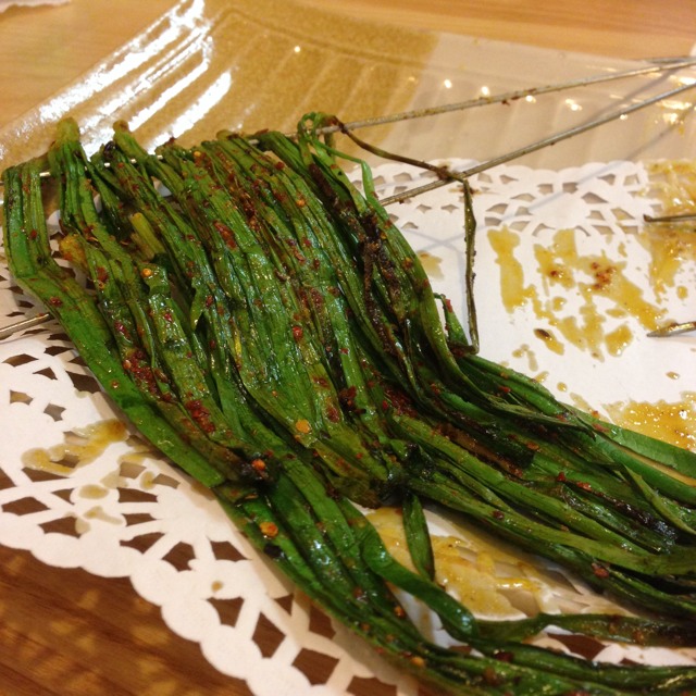 Grilled Leek from BBQ Box 串燒工坊 (CLOSED) on #foodmento http://foodmento.com/dish/8030