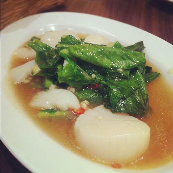 Scallop Baby Kai Lan at West Co'z Cafe on #foodmento http://foodmento.com/place/195