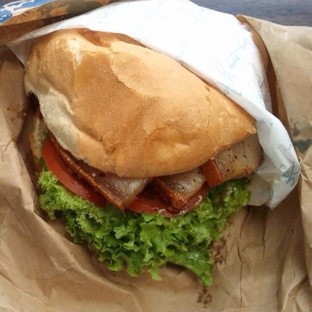 Chief Wiggum Burger (Slow Roasted NZ Pork Belly) at Fergburger on #foodmento http://foodmento.com/place/2173