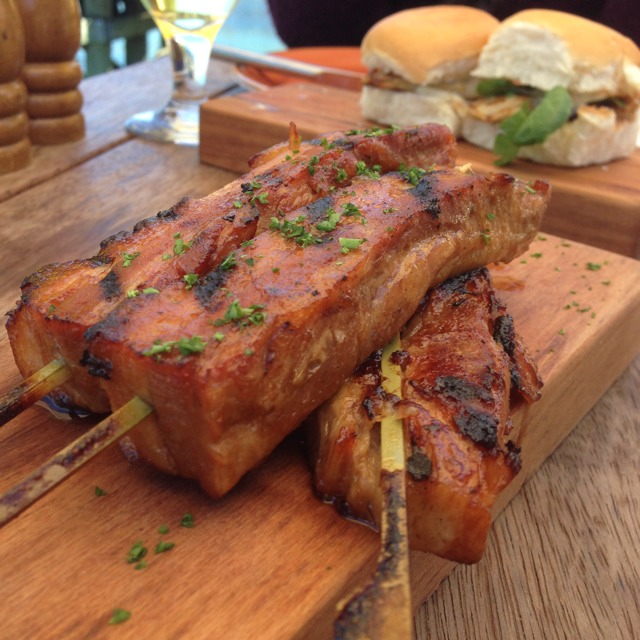 Sticky Pork Belly Sticks from Public Kitchen and Bar on #foodmento http://foodmento.com/dish/8360