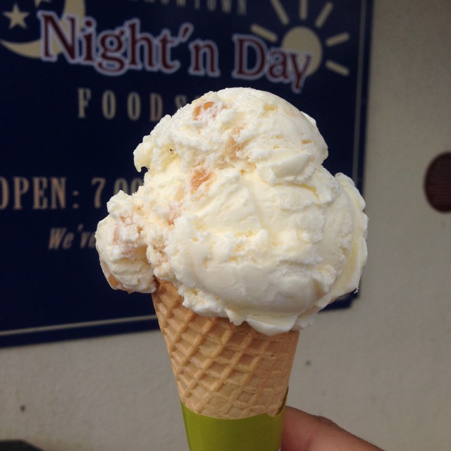 Hokey Pokey Ice Cream Cone from Night 'n Day Foodstore on #foodmento http://foodmento.com/dish/8386