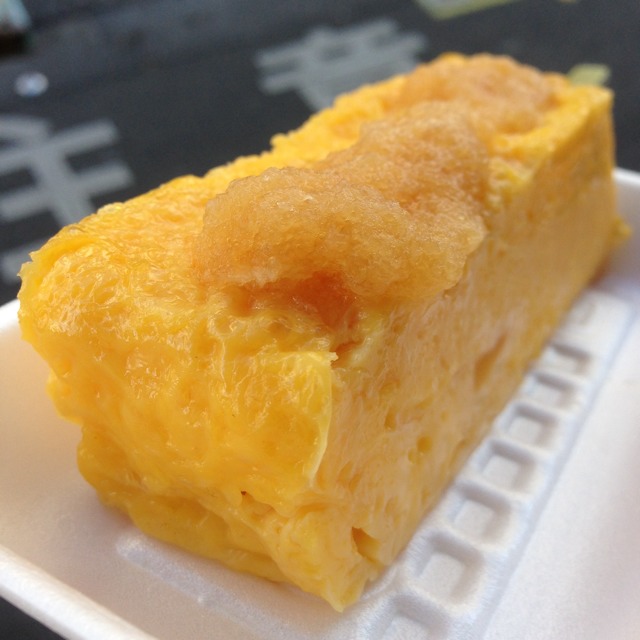 玉子焼 (Tomago) Baked Egg Sweet at 築地 山長 on #foodmento http://foodmento.com/place/2242