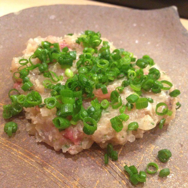 Namero (Chopped Mackerel, Ginger, Miso...) at 正寿司 on #foodmento http://foodmento.com/place/2253