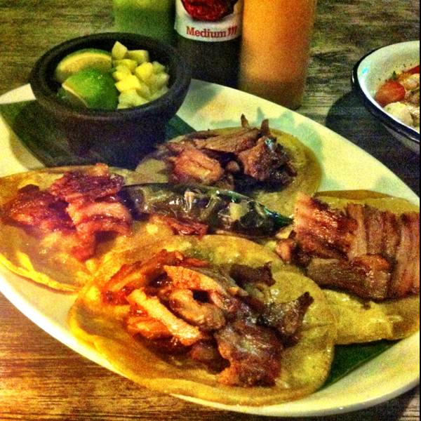 Tacos Al Pastor (Pork) from Señor Taco Mexican Taqueria @ Chijmes on #foodmento http://foodmento.com/dish/1116