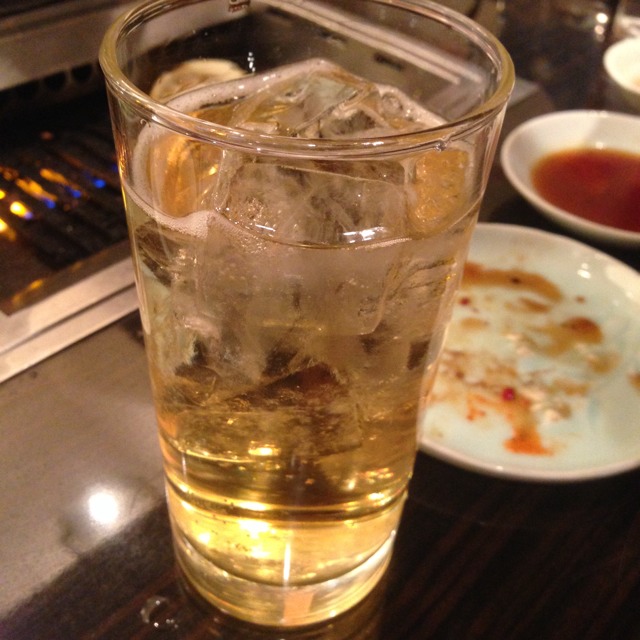 Plum Wine With Soda at 焼肉 おくむら on #foodmento http://foodmento.com/place/2405