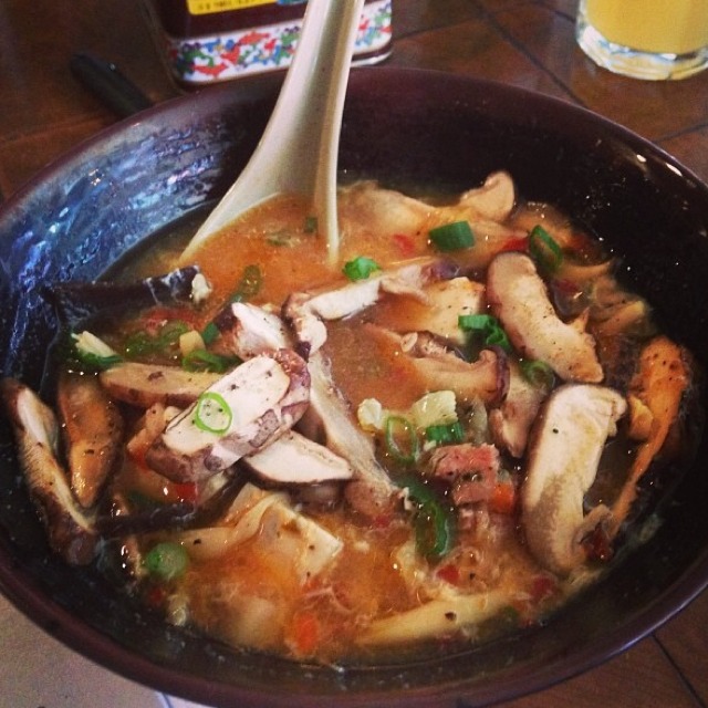 Esti's Hot+Sour (Fresh Shiitakes, Pork, Local Tofu) at Myers + Chang on #foodmento http://foodmento.com/place/2417