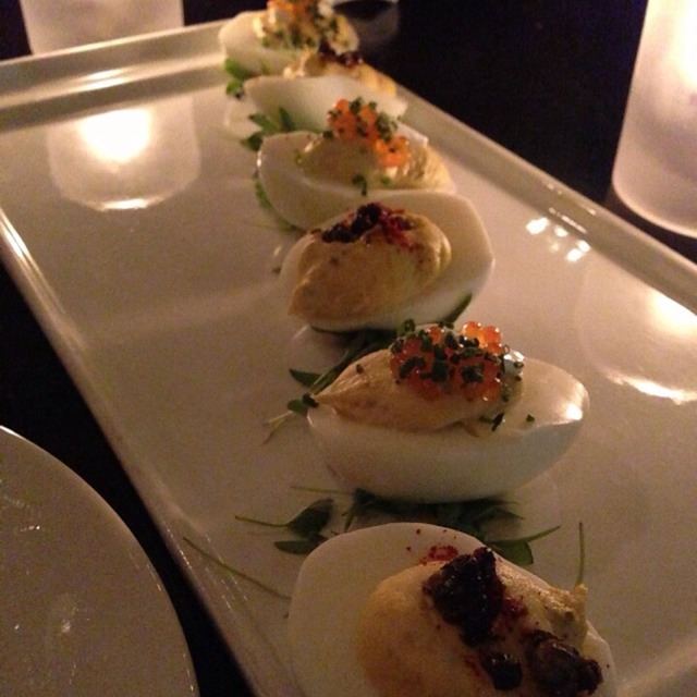 Truffled Deviled Eggs With Trout Caviar at Joya Restaurant & Lounge (CLOSED) on #foodmento http://foodmento.com/place/2486