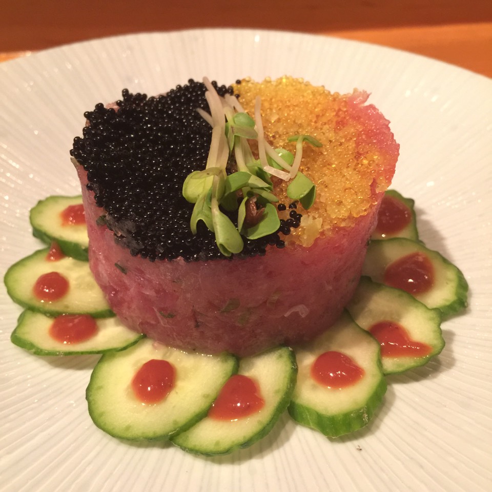 Maguro (Tuna) Tartare With Caviar at Sakagura on #foodmento http://foodmento.com/place/2510