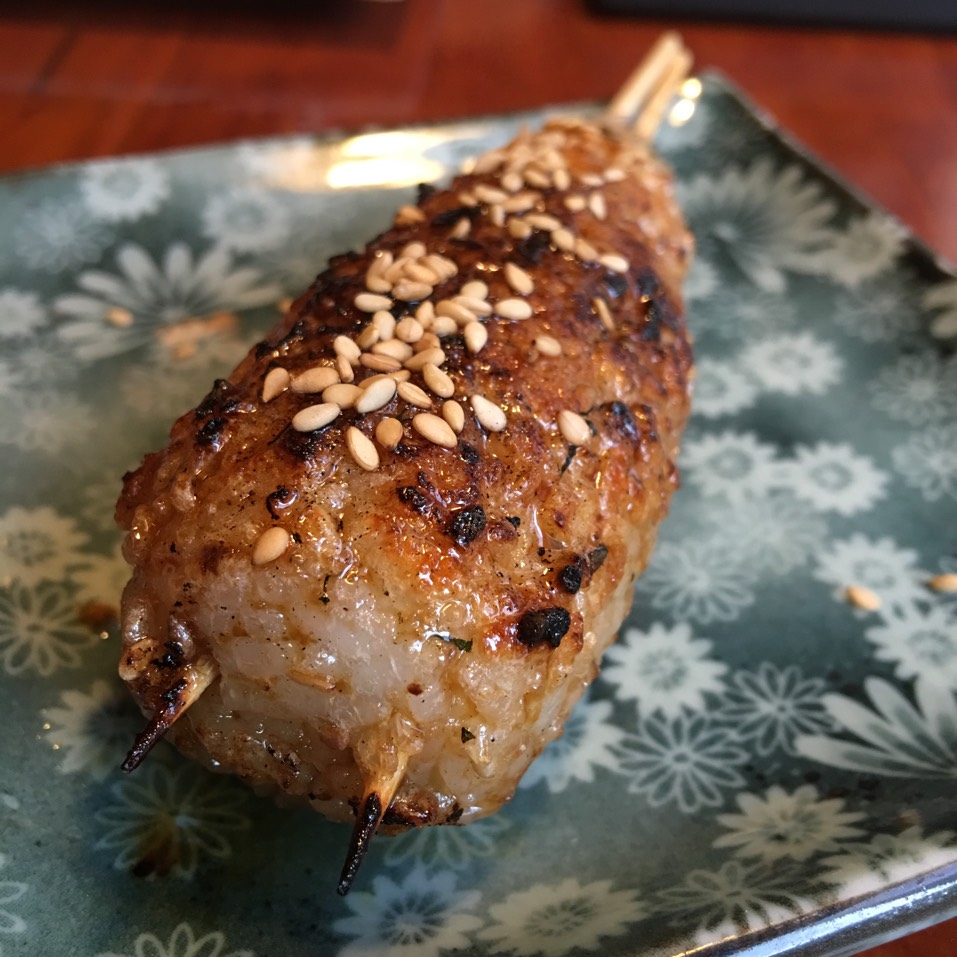 Yaki Onigiri (Crispy Grilled Rice Ball) from Yakitori Totto on #foodmento http://foodmento.com/dish/21552