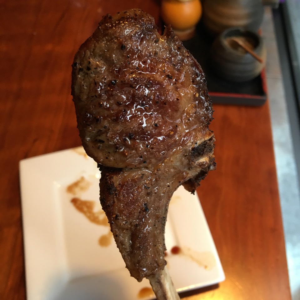 Smoked Lamb Chop at Yakitori Totto on #foodmento http://foodmento.com/place/2540