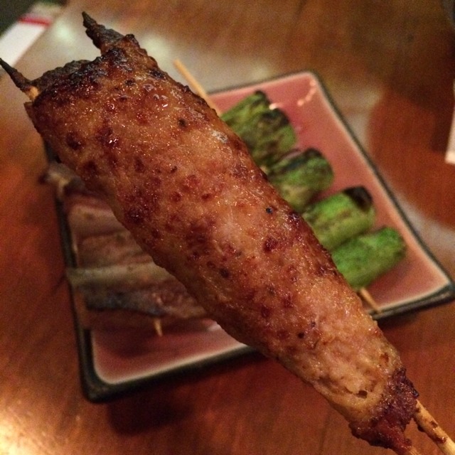 Tsukune (Grilled Chicken Meatball) at Yakitori Totto on #foodmento http://foodmento.com/place/2540
