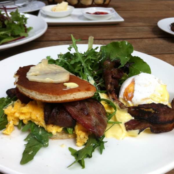 Savoury Bacon Pancakes at Da Paolo Bistro Bar on #foodmento http://foodmento.com/place/25