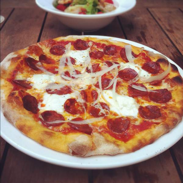 Pizza (Iberico Chorizo, Buffalo Mozz...) at Da Paolo Bistro Bar on #foodmento http://foodmento.com/place/25
