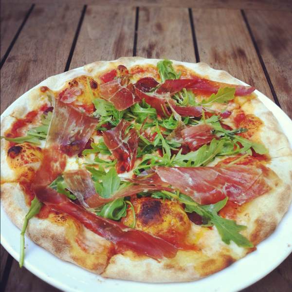 Pizza (Pata Negra, Iberico Chorizo, Buffalo Mozz...) from Da Paolo Bistro Bar on #foodmento http://foodmento.com/dish/950