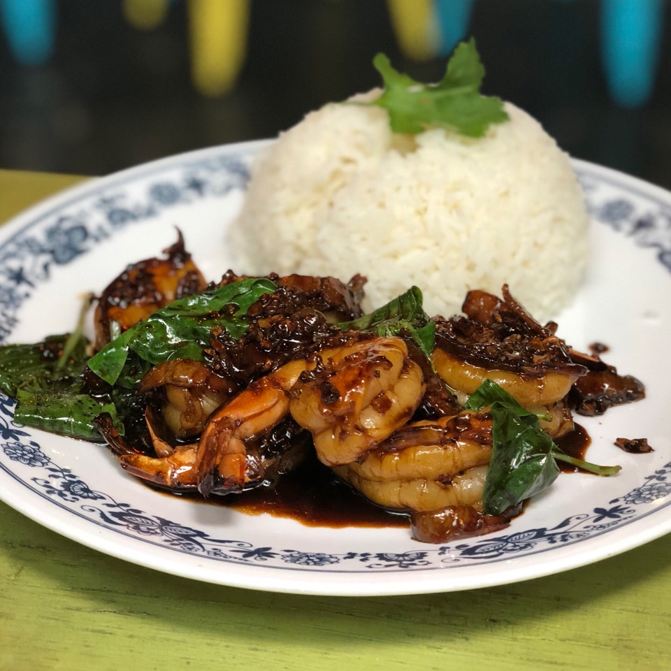 Caramelized Wild Shrimp and Bacon (Tom Thit Ram) at Bún-Ker (Bun Ker) on #foodmento http://foodmento.com/place/2620