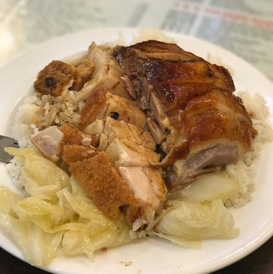 Roast Pig & Roast Duck Combo Over Rice at Great N.Y. Noodletown on #foodmento http://foodmento.com/place/2667