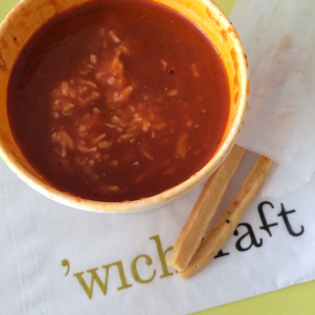 Tomato Soup With Basil, Sherry Vinegar... from 'wichcraft (CLOSED) on #foodmento http://foodmento.com/dish/10385