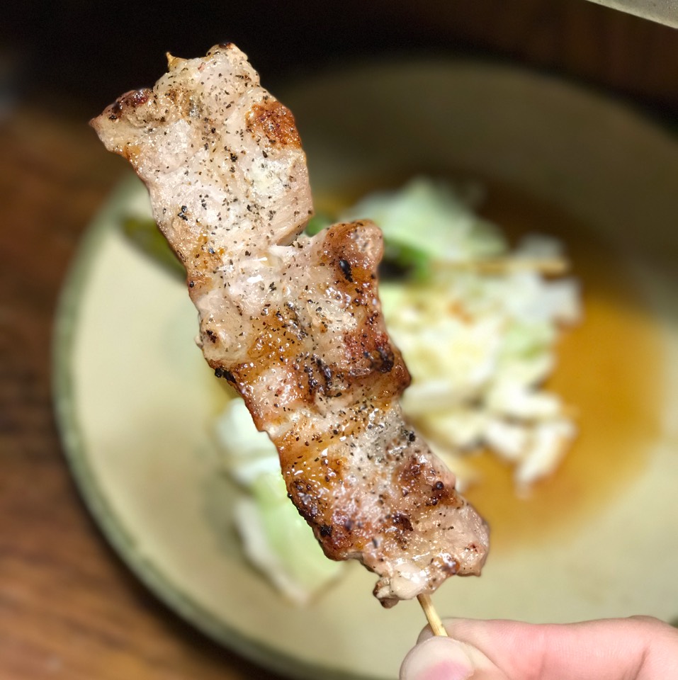 Bara (Pork Belly) Yakitori at Yakitori Taisho on #foodmento http://foodmento.com/place/2762
