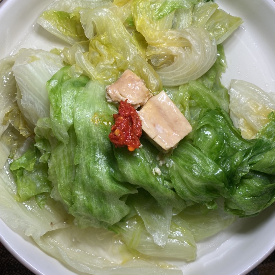 Lettuce & Fermented Beancurd at Chez Victoria (PRIVATE) on #foodmento http://foodmento.com/place/2777