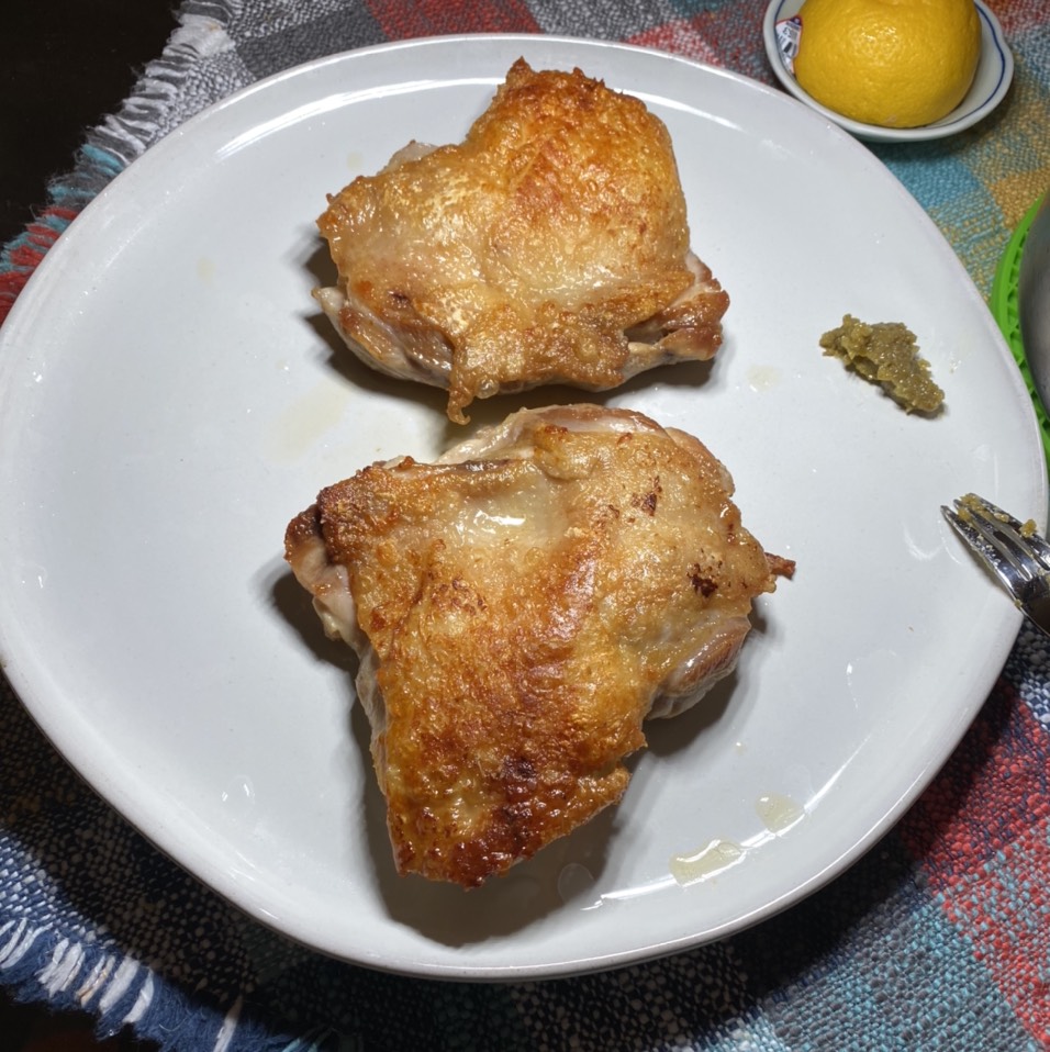 Brick Chicken (Jidori), Veggies at Chez Victoria (PRIVATE) on #foodmento http://foodmento.com/place/2777