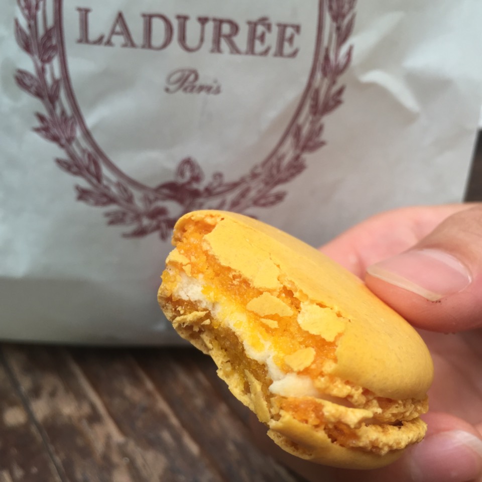 Yuzu Ginger Macaron at Ladurée on #foodmento http://foodmento.com/place/2933