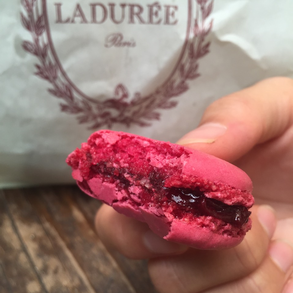 Cherry Almond Macaron at Ladurée on #foodmento http://foodmento.com/place/2933