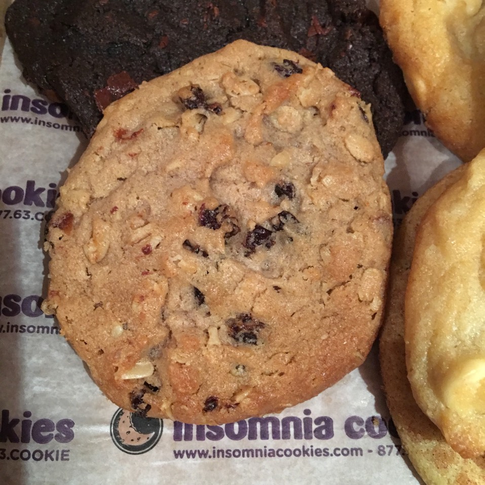Oatmeal Raisin Cookie at Insomnia Cookies on #foodmento http://foodmento.com/place/2935