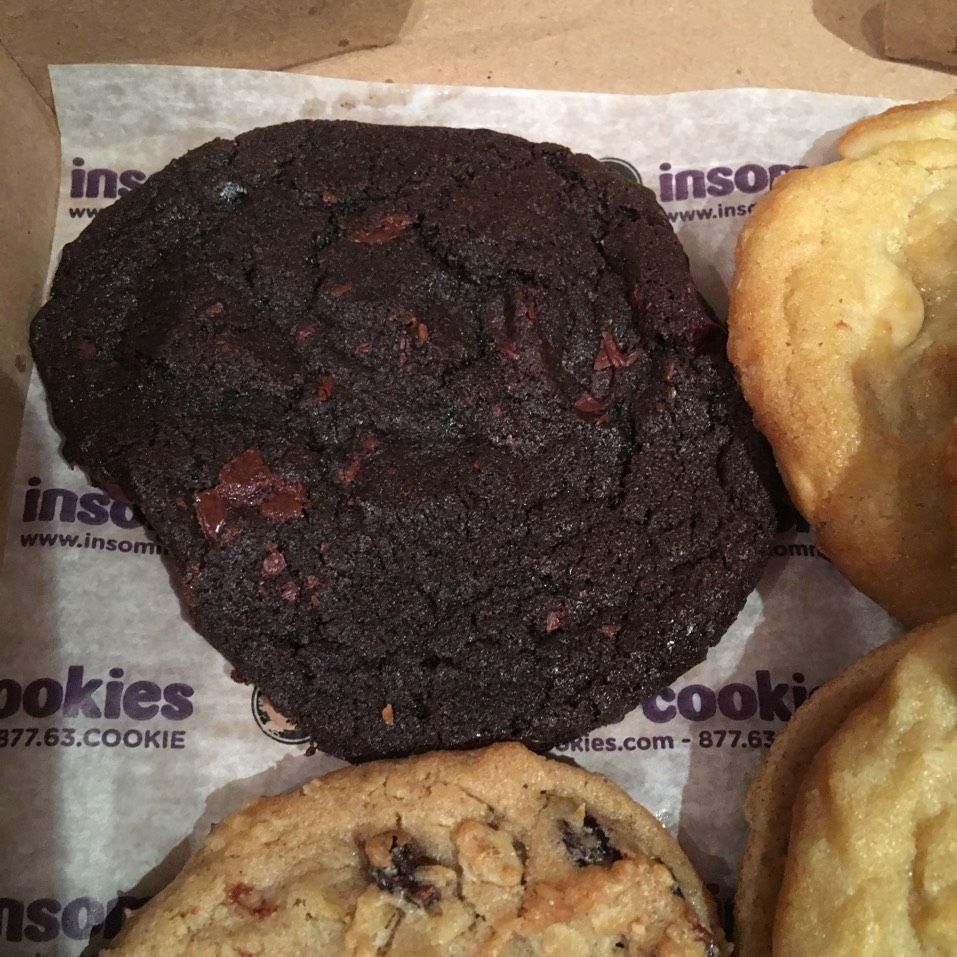 Double Chocolate Chunk Cookie from Insomnia Cookies on #foodmento http://foodmento.com/dish/38941