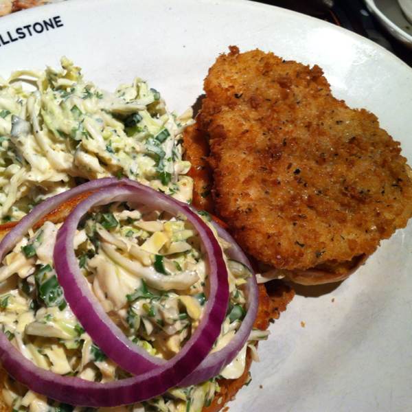Crispy Fish Sandwich w Cole Slaw (Special) at Hillstone on #foodmento http://foodmento.com/place/296