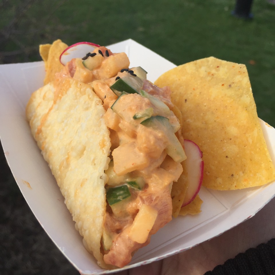 Taco (Spicy Tuna) @ Takumi at Smorgasburg Williamsburg on #foodmento http://foodmento.com/place/2984