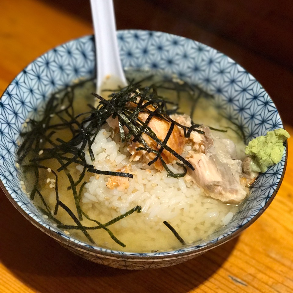 Ochazuke (Rice In Fish Broth With Salmon) at Village Yokocho on #foodmento http://foodmento.com/place/2994