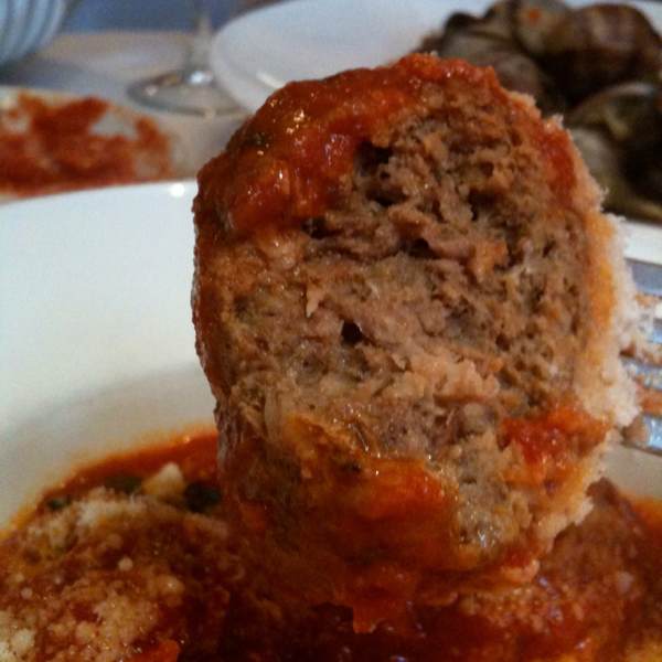 Meatballs (Beef, Veal, Pork in Tomato Sauce) from Antonucci on #foodmento http://foodmento.com/dish/1025
