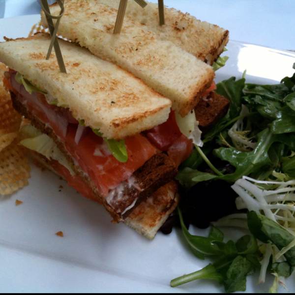 'Club' de Saumon Fume (Smoked Salmon Sandwich) at Bar Boulud on #foodmento http://foodmento.com/place/303