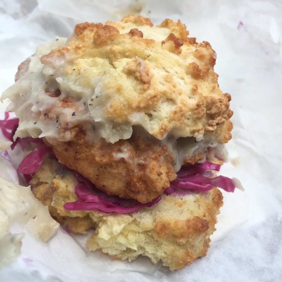 Fried Chicken, Buttermilk Biscuit at Cheeky Sandwiches on #foodmento http://foodmento.com/place/3048