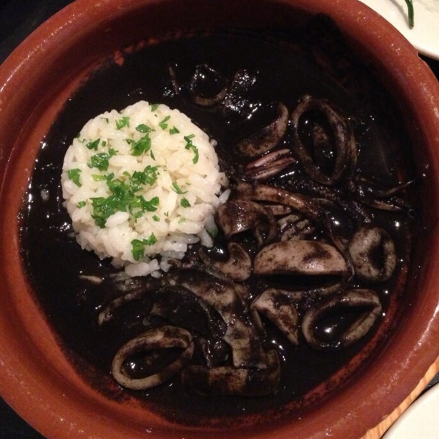 Txipirones En Su Tinta (Squid In Ink With Rice) at Tia Pol on #foodmento http://foodmento.com/place/305