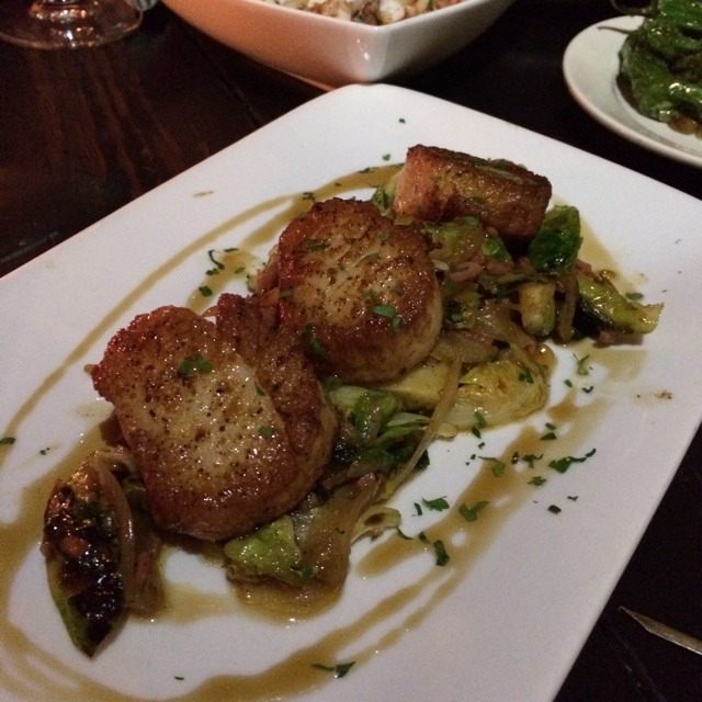 Pan Seared Scallops With Brussels Sprouts & Jamon (Special) from Tia Pol on #foodmento http://foodmento.com/dish/10109