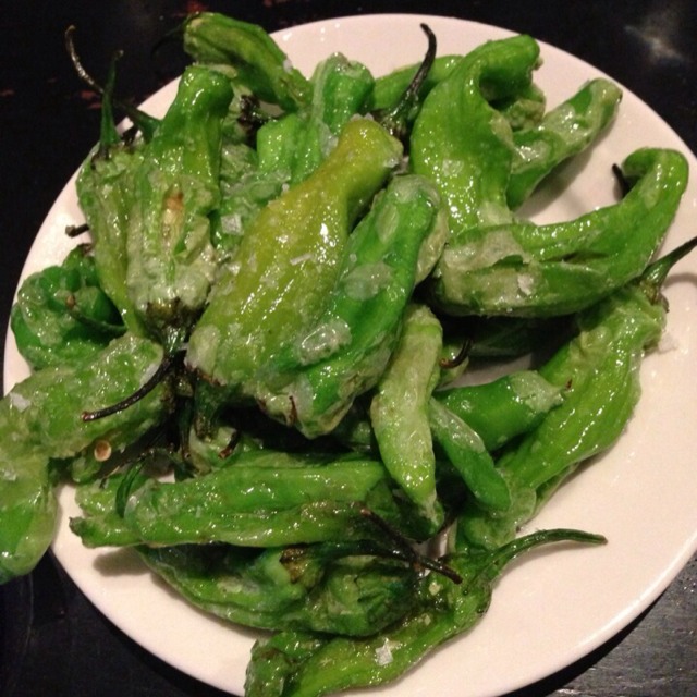 Pimientos Estilo Gernila (Green Peppers w Sea Salt) at Tia Pol on #foodmento http://foodmento.com/place/305