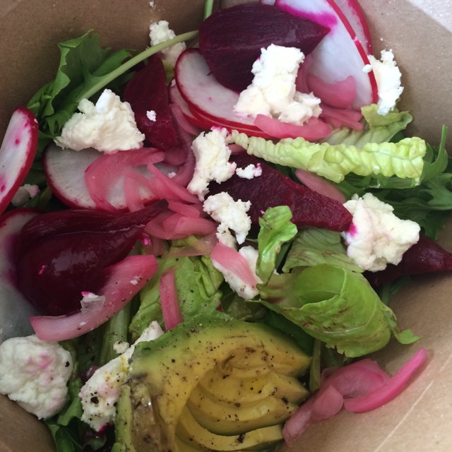 House Salad with Beet, Avocado and Goat Cheese from Allswell on #foodmento http://foodmento.com/dish/12519