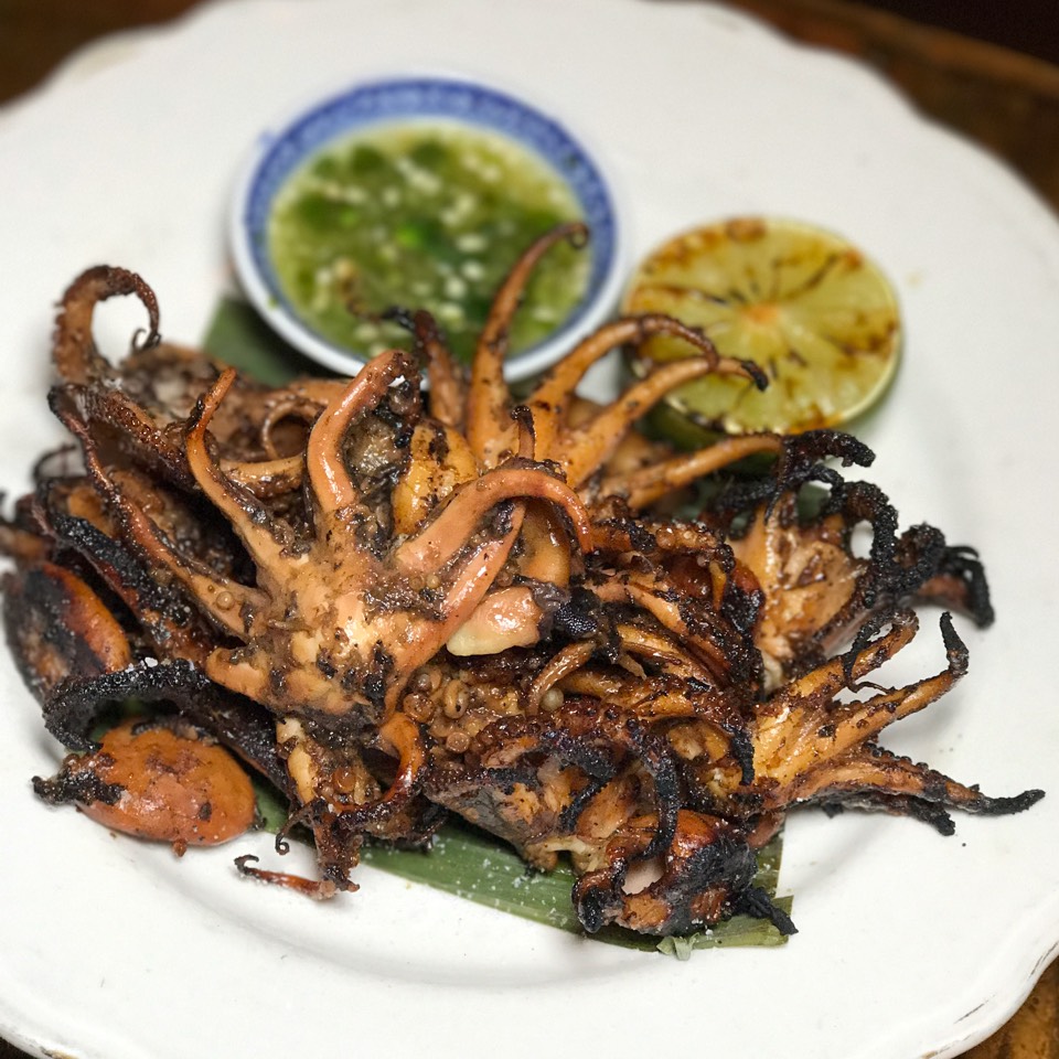 Pla Muuk (Grilled Baby Octopus) from Uncle Boons (CLOSED) on #foodmento http://foodmento.com/dish/13576
