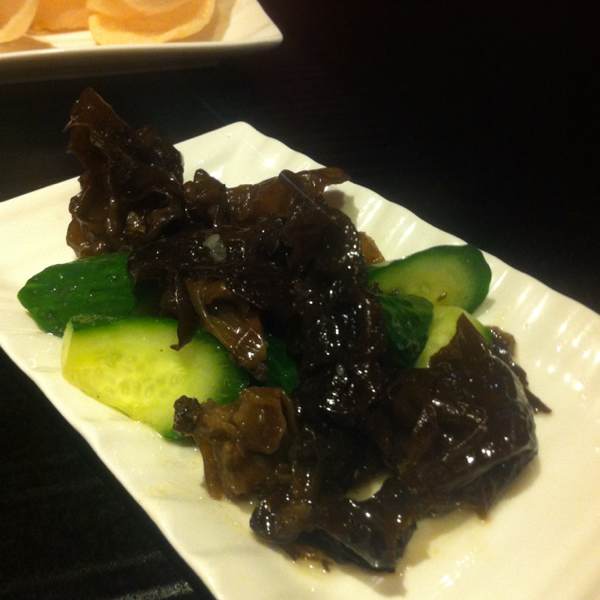 Chilled Cucumber w Black Fungus at Crystal Jade Kitchen 翡翠小厨 on #foodmento http://foodmento.com/place/325